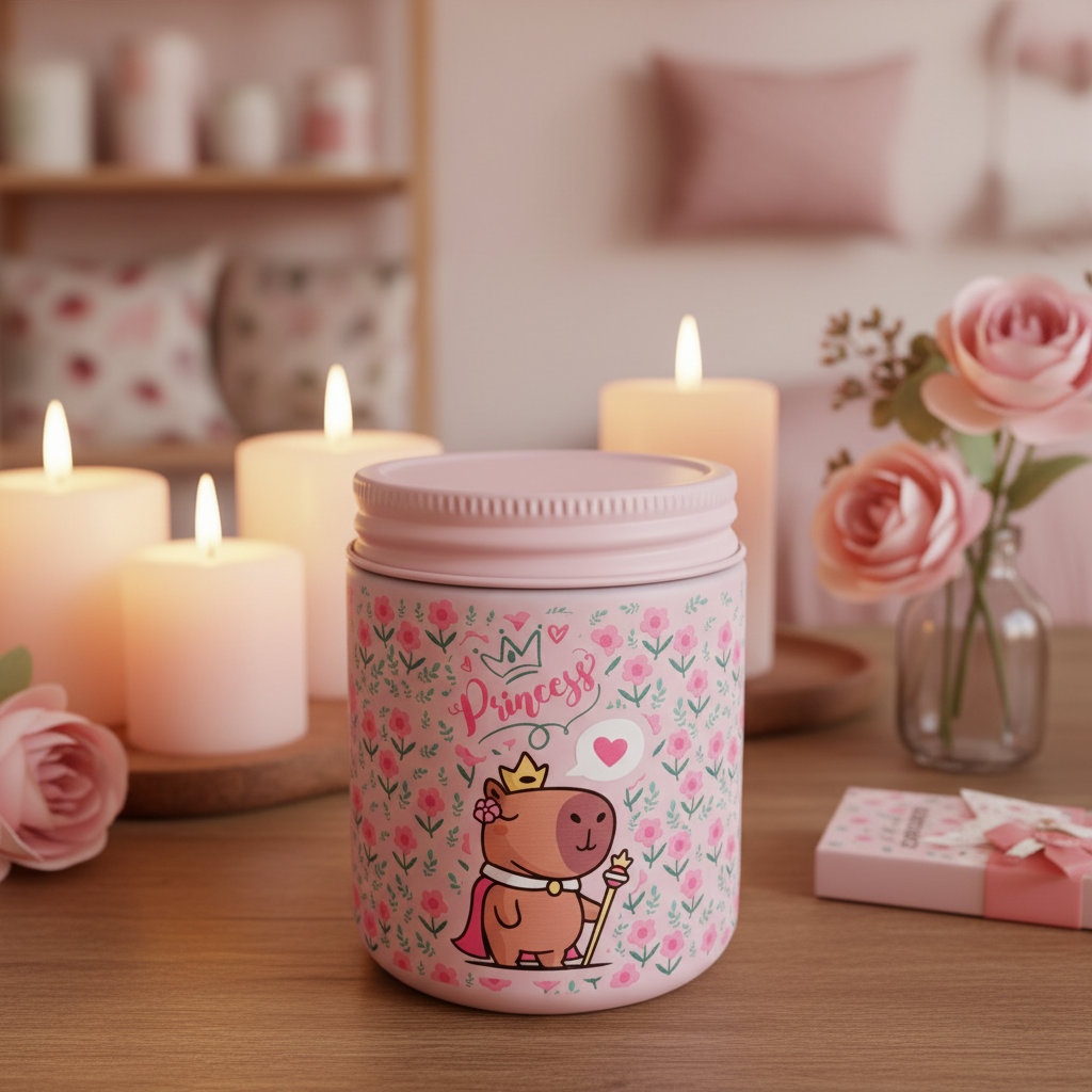 Vela Pink Majesty Capibara - Lifestyle